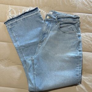 LOFT Denim Jeans with Frayed Hem